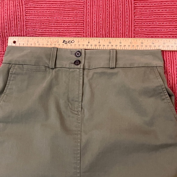 Banana Republic khaki Green pencil Stretch Skirt - Picture 7 of 13